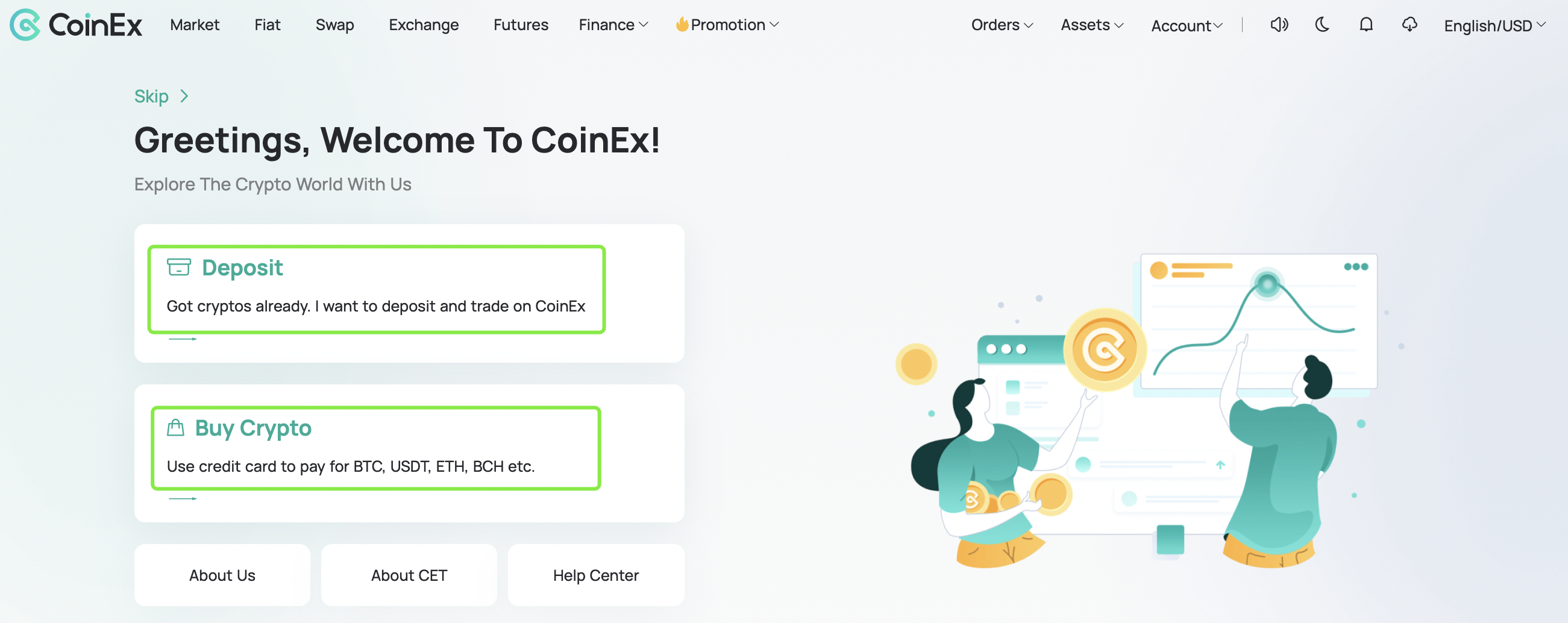 coin exchange login