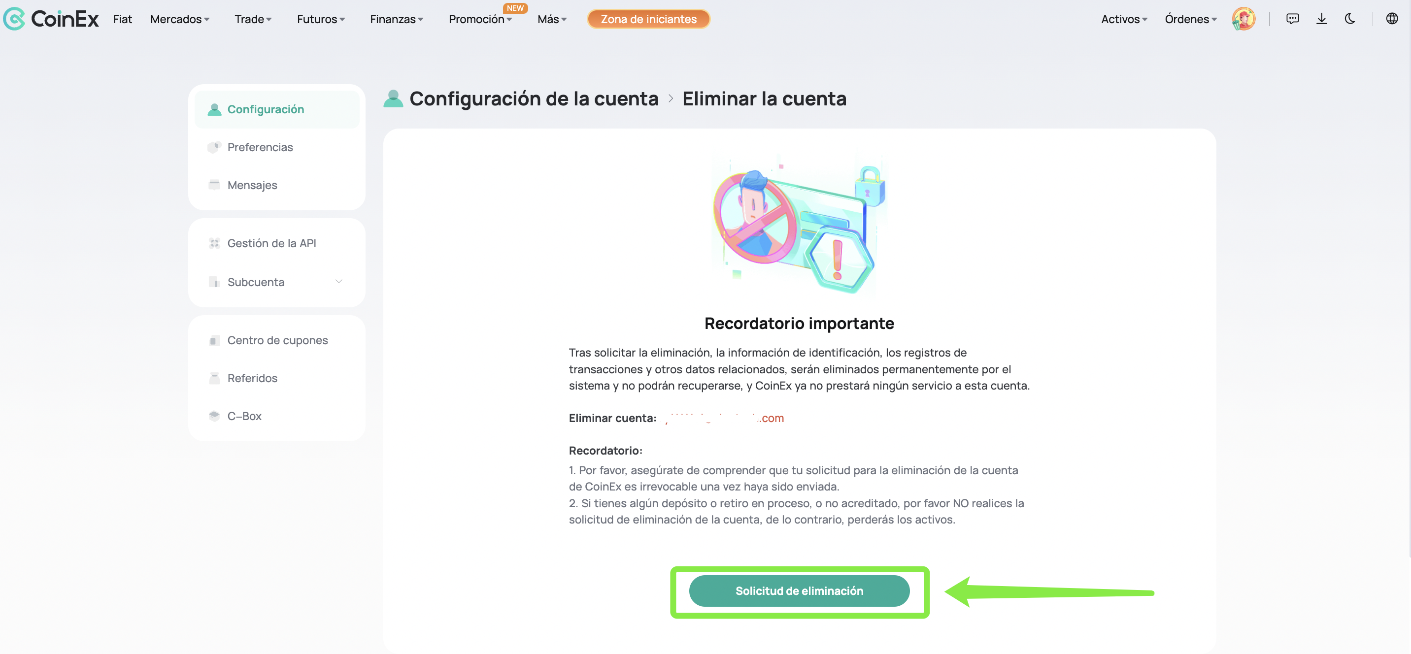 C Mo Eliminar Mi Cuenta Centro De Ayuda