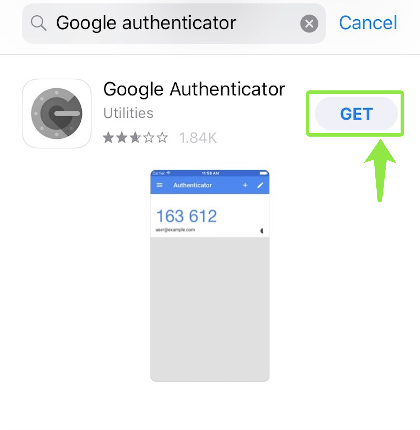 google authenticator setup