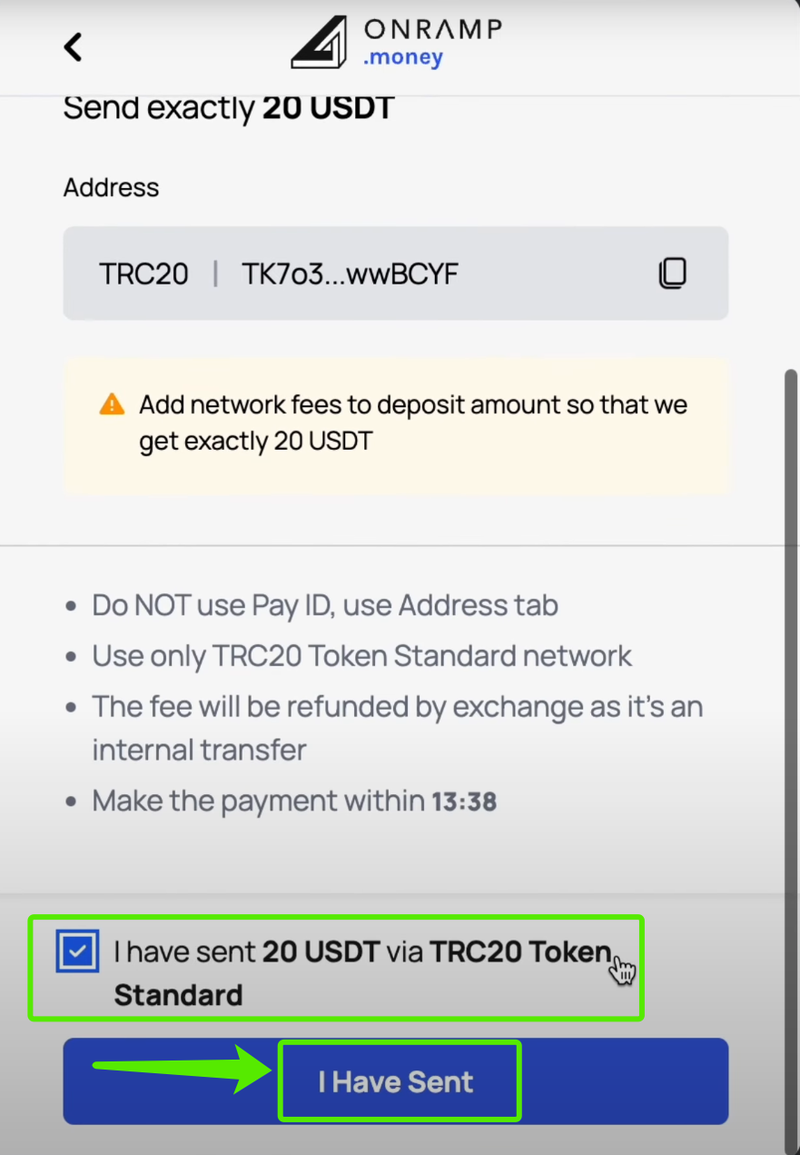 How to Sell Cryptos via OnRamp – CoinEx Help Center