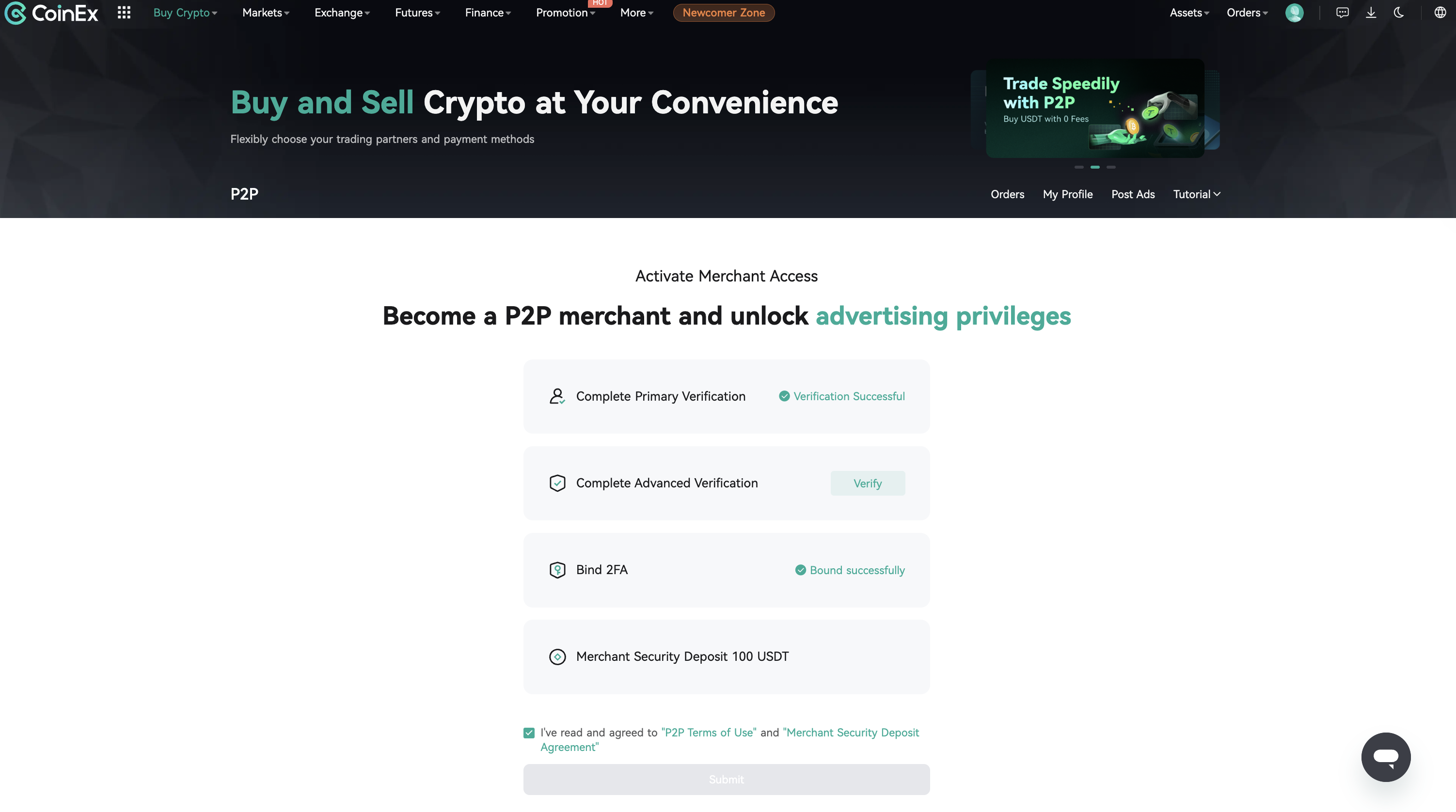 How to Become a P2P Merchant – CoinEx Help Center