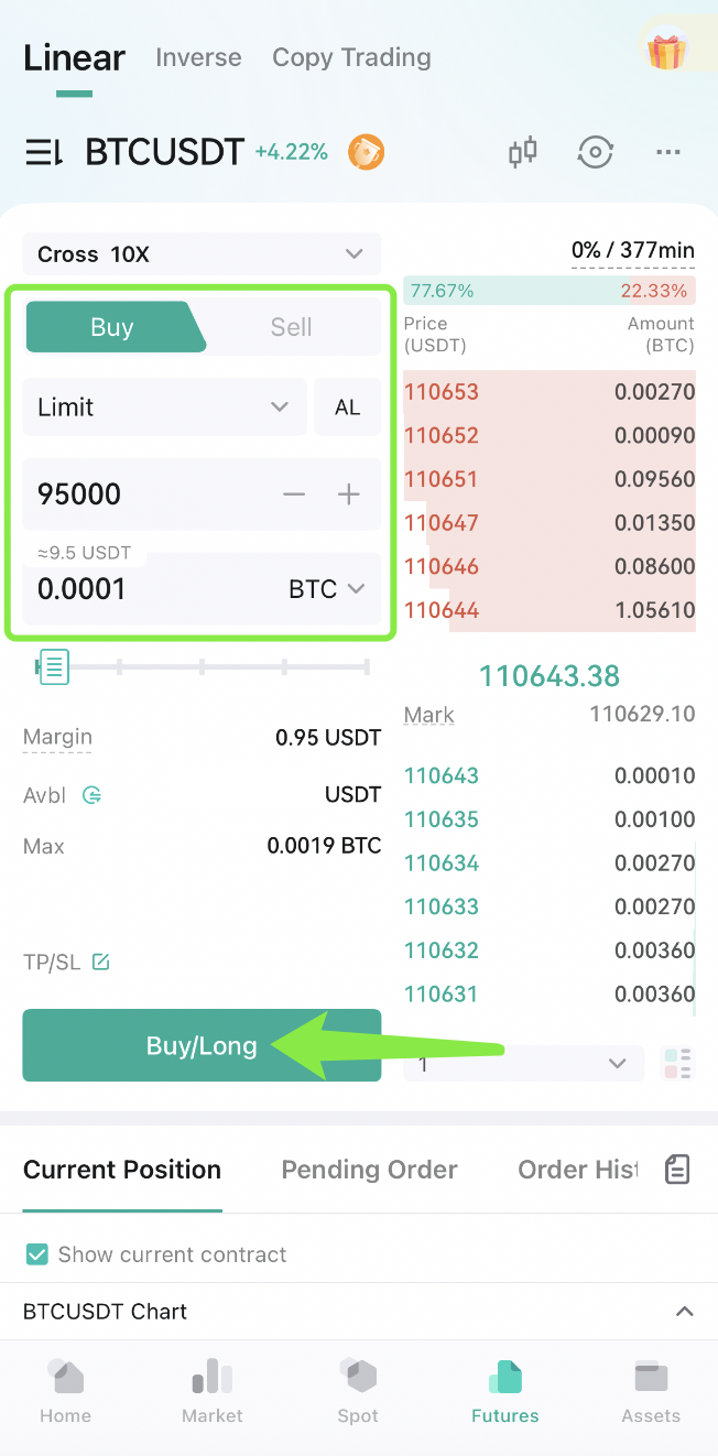 How to Sell Short in USDⓈ-Margined Contracts (App) – CoinEx Help Center