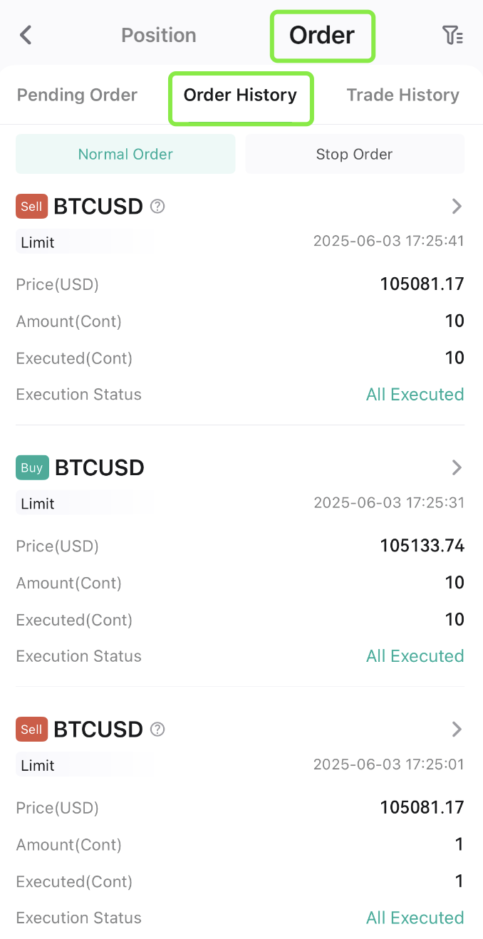 How to Place Orders for Coin-Margined Contracts (App) – CoinEx Help Center