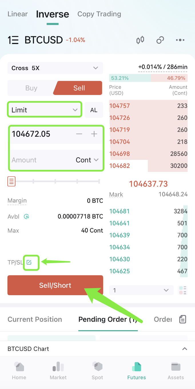How to Sell Short in Inverse Futures Contracts (App) – CoinEx Help Center