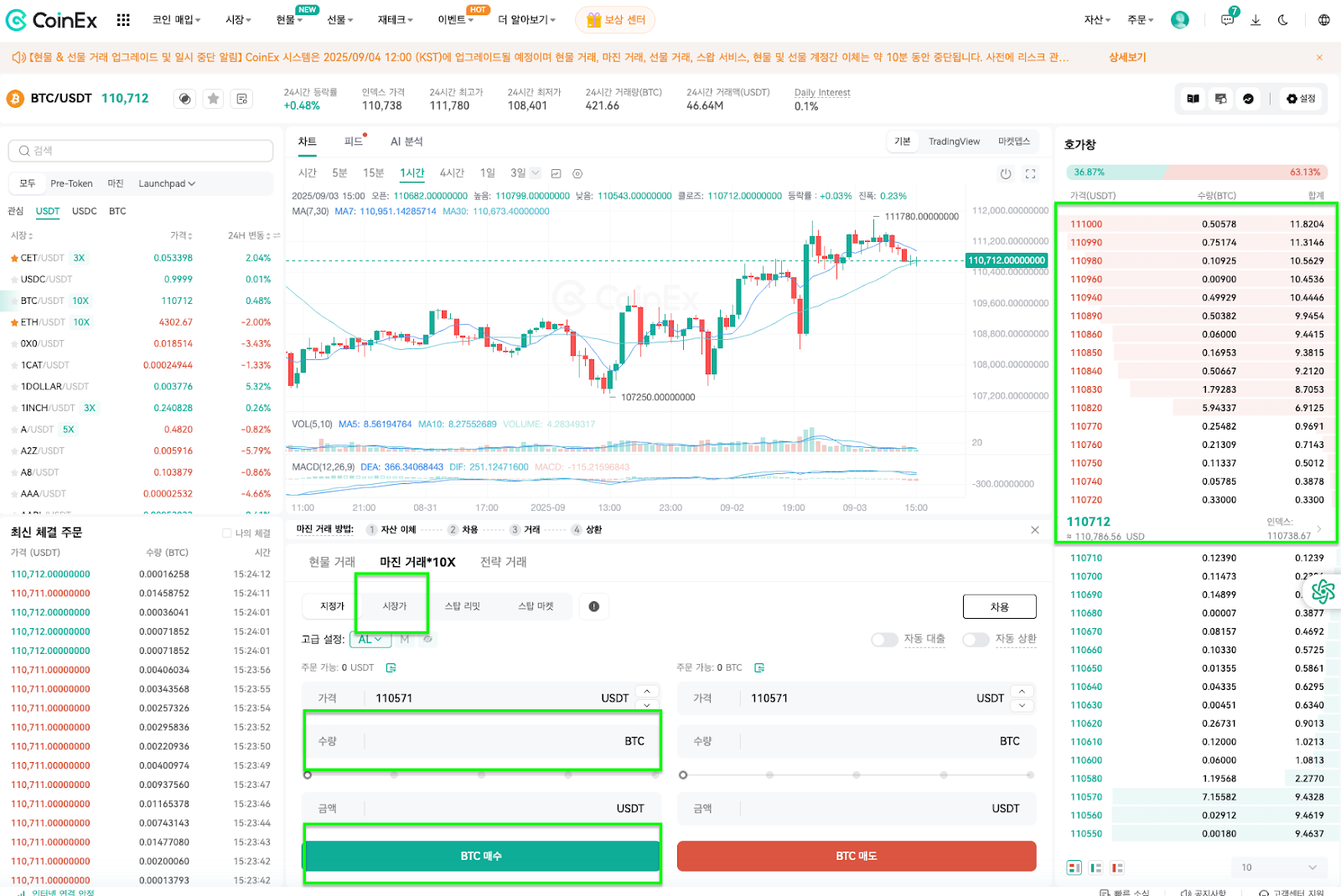 다양한 유형의 선물 주문 방법 – CoinEx 고객센터