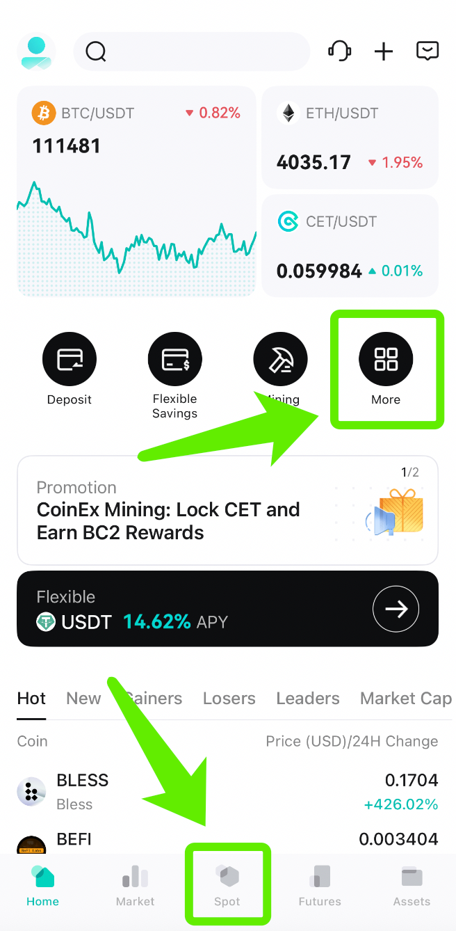 CoinEx Swap Tutorial (App) – CoinEx Help Center