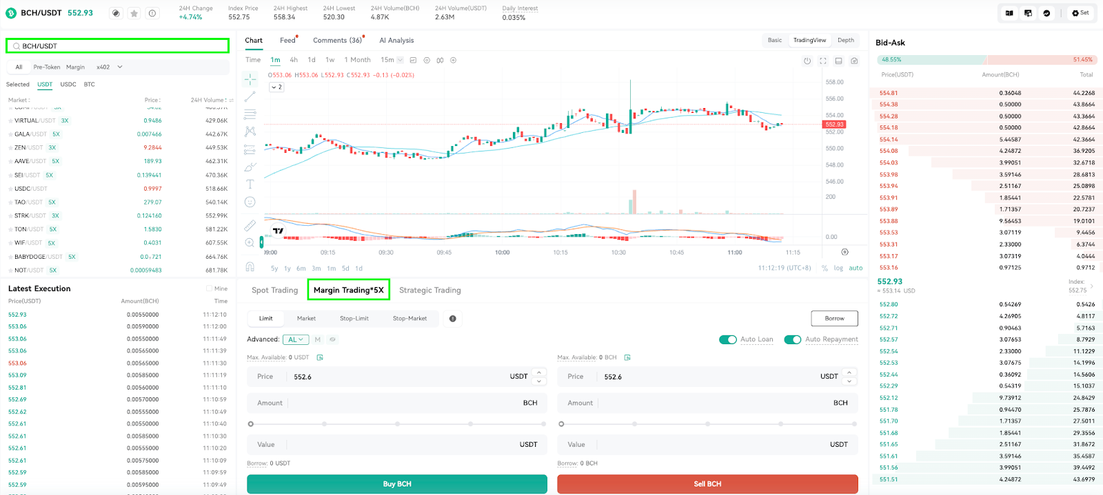 How to Buy Long with Margin Trading (Web) – CoinEx Help Center