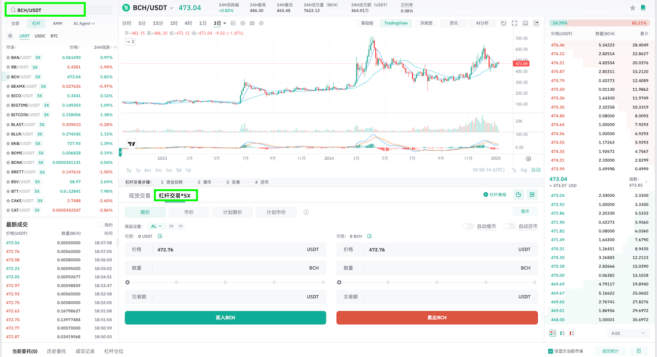 如何使用杠杆交易做多（Web） – CoinEx 帮助中心