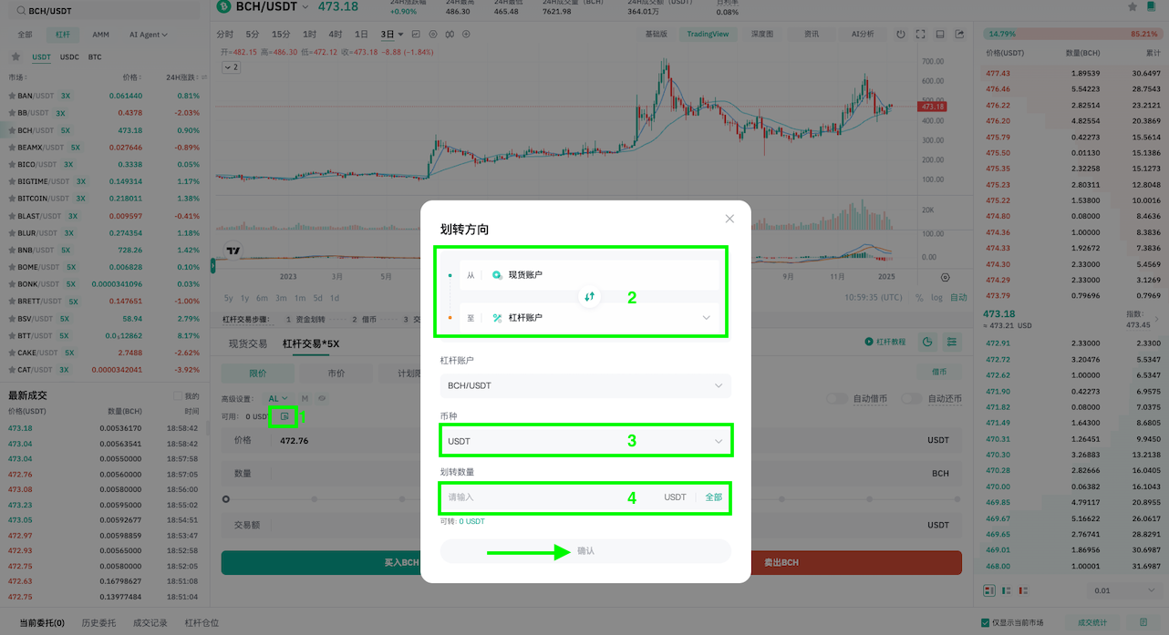 如何使用杠杆交易做多（Web） – CoinEx 帮助中心